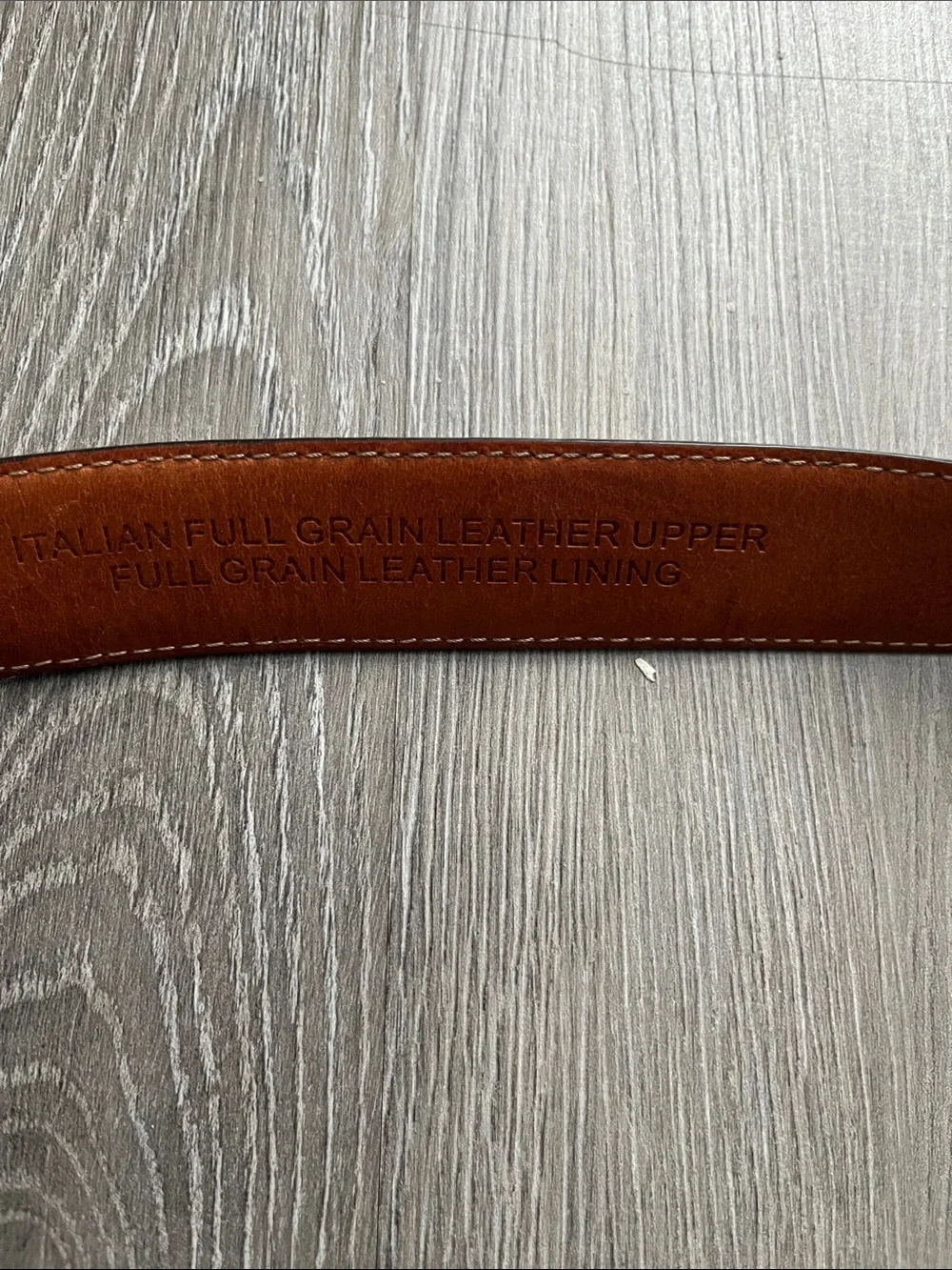 Kirkland Men's Dark Brown Leather Belt 34” Waist